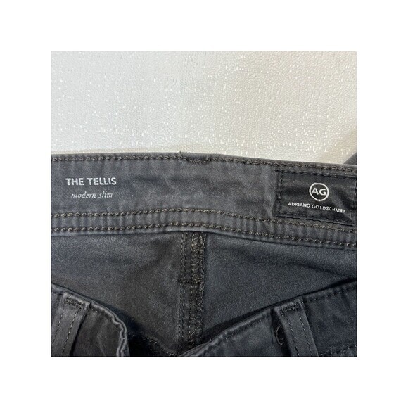 AG Adriano Goldschmied The Tellis Modern Slim Mid Rise Dk. Grey Pant Sz. 30x34 - Picture 3 of 9